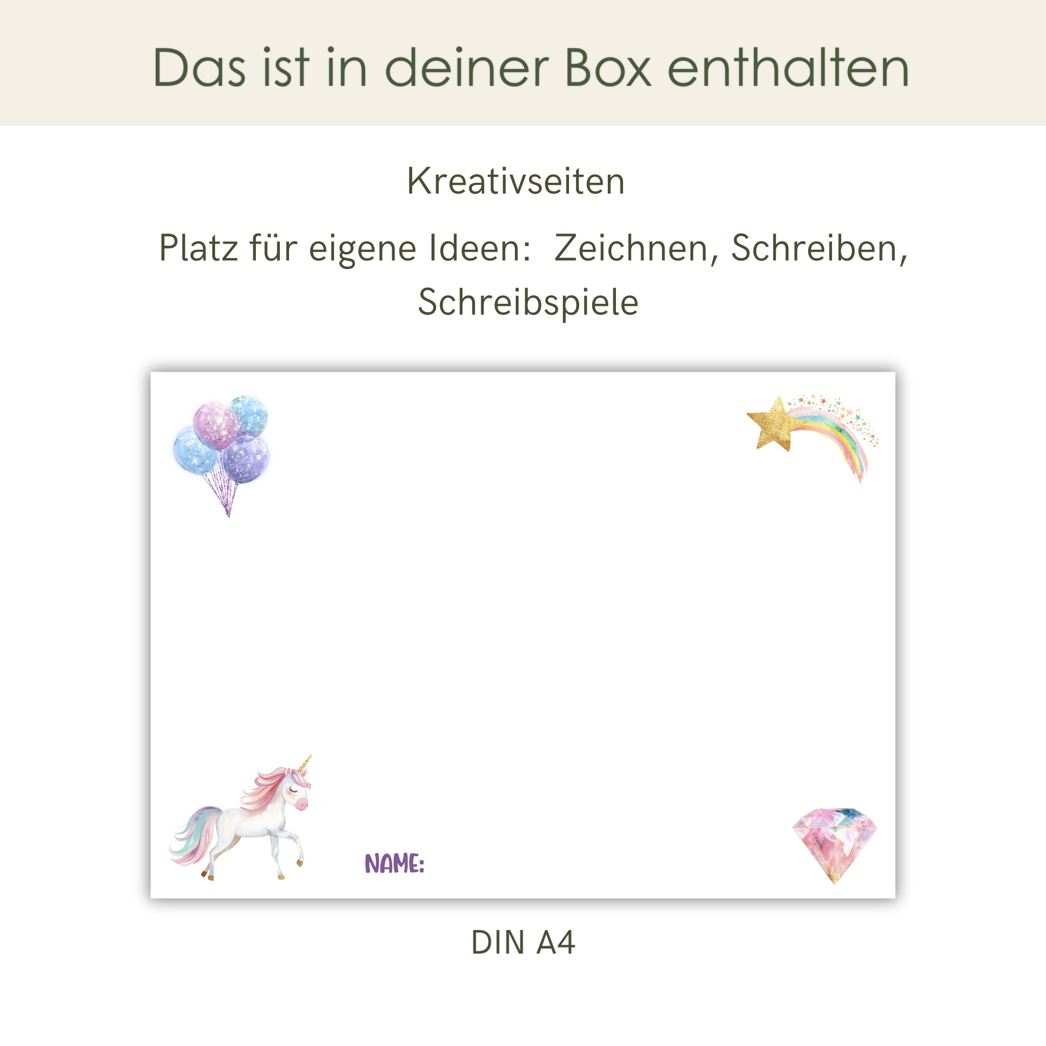 Premium DekoBox Einhorntraum