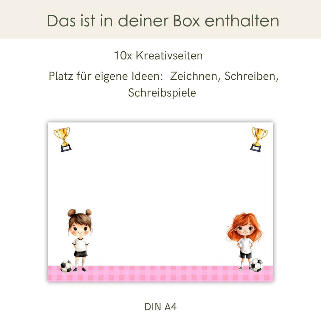 Premium Dekobox Fußballmädchen
