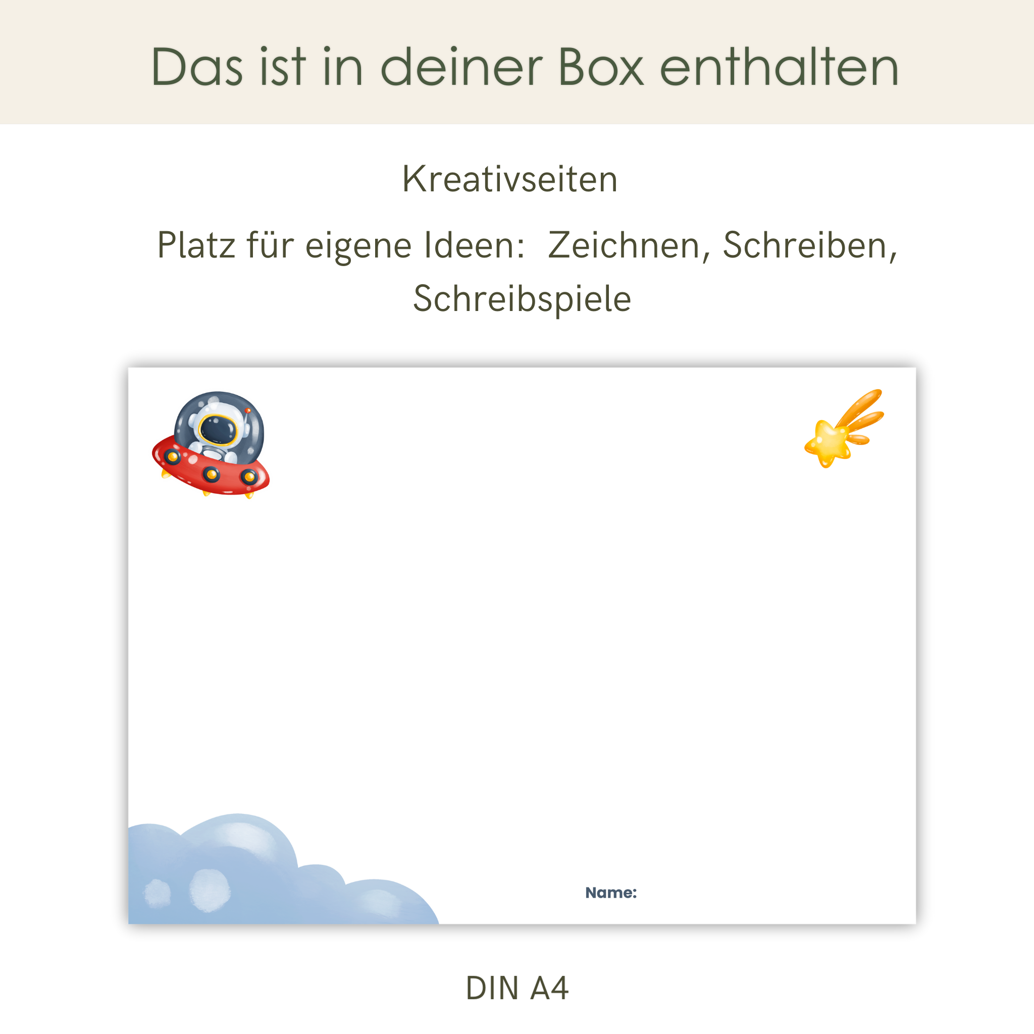 Premium Decoration Box Space &amp; Astronauts