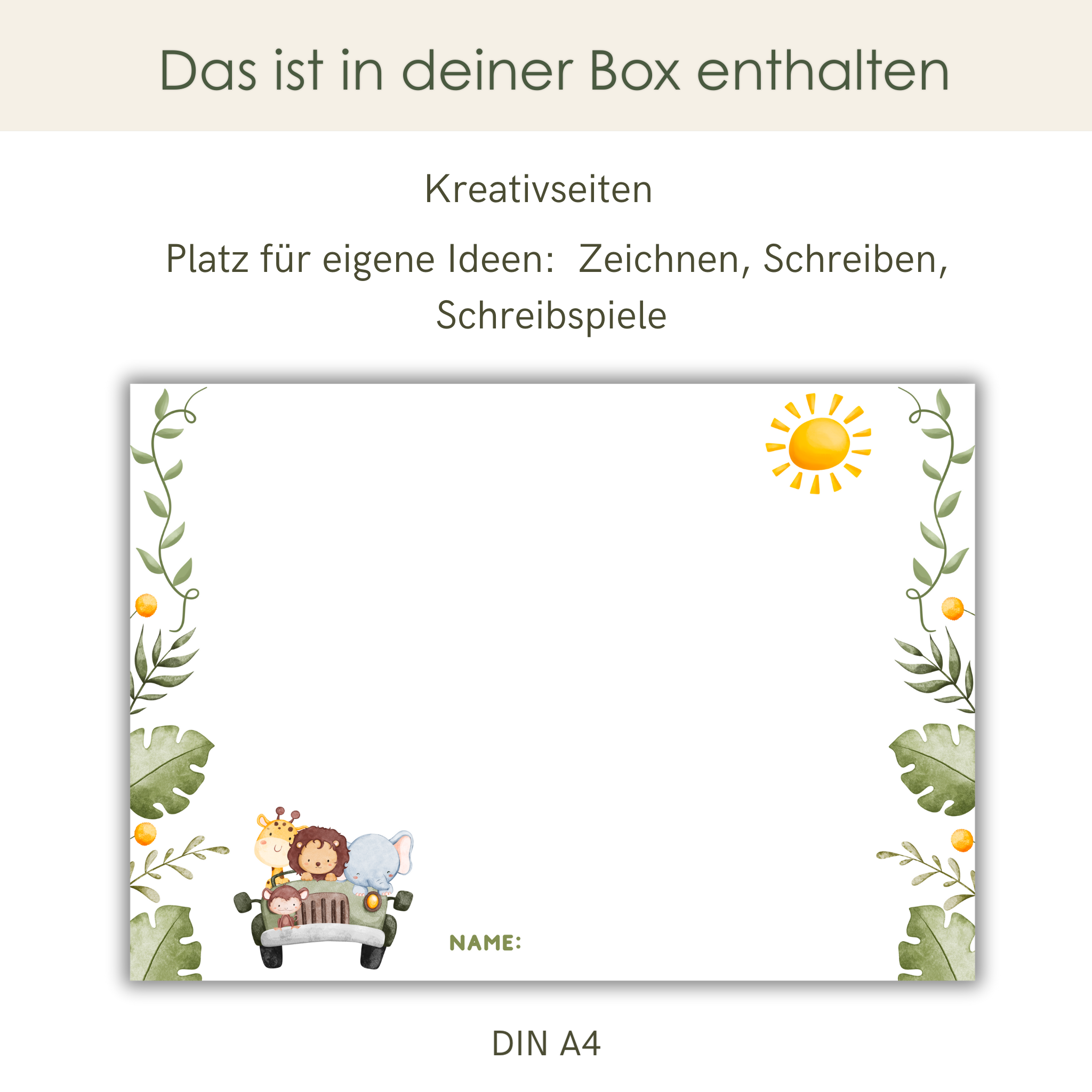 Premium decorative box Safari