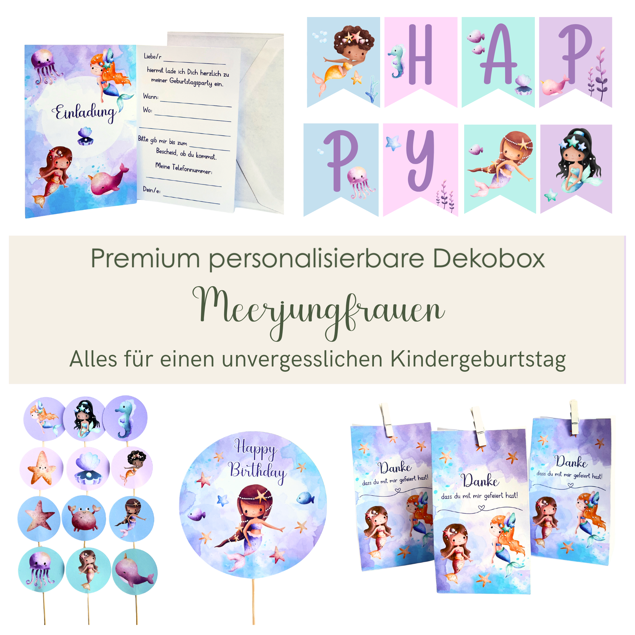 Premium DekoBox Meerjungfrauen