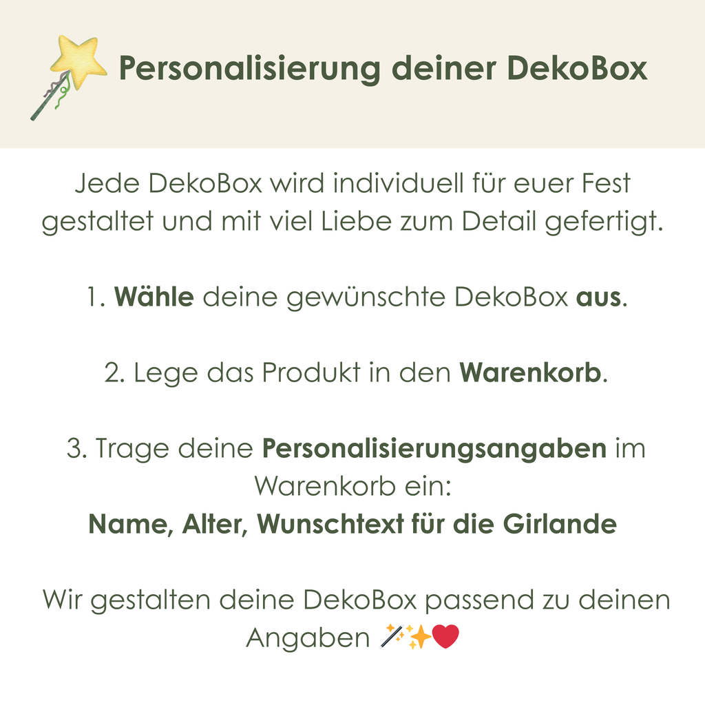 Premium DekoBox Einhorntraum