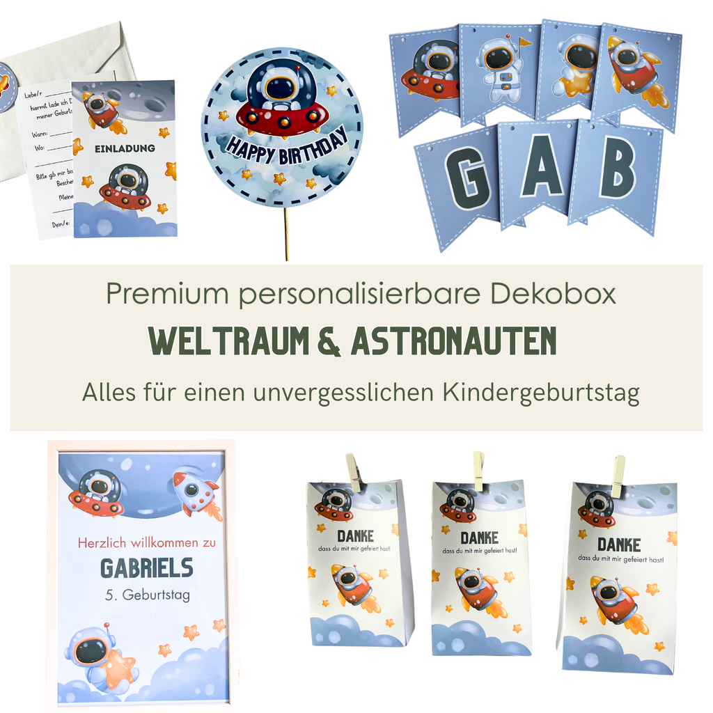 Premium Decoration Box Space &amp; Astronauts