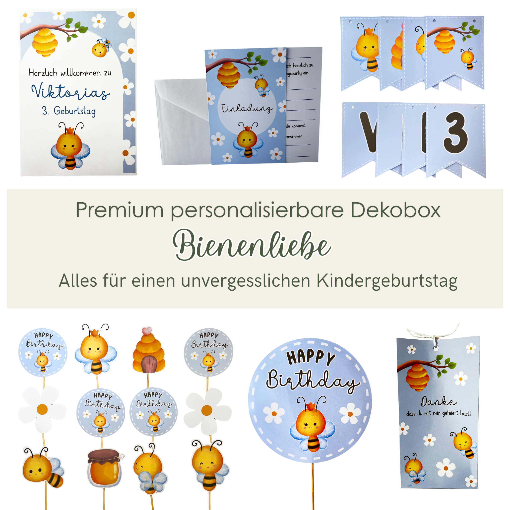 Premium DekoBox Bienenliebe
