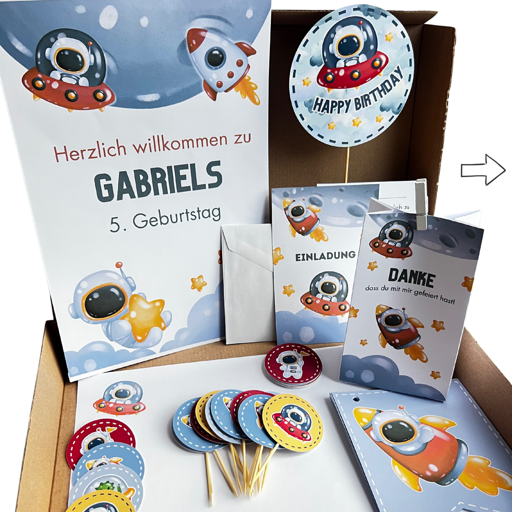 Premium Decoration Box Space &amp; Astronauts