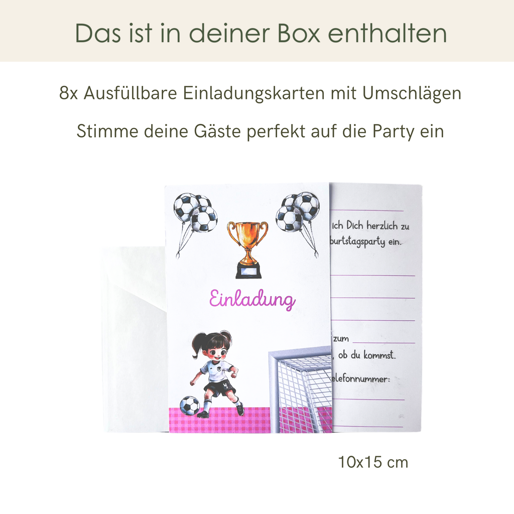 Premium Dekobox Fußballmädchen