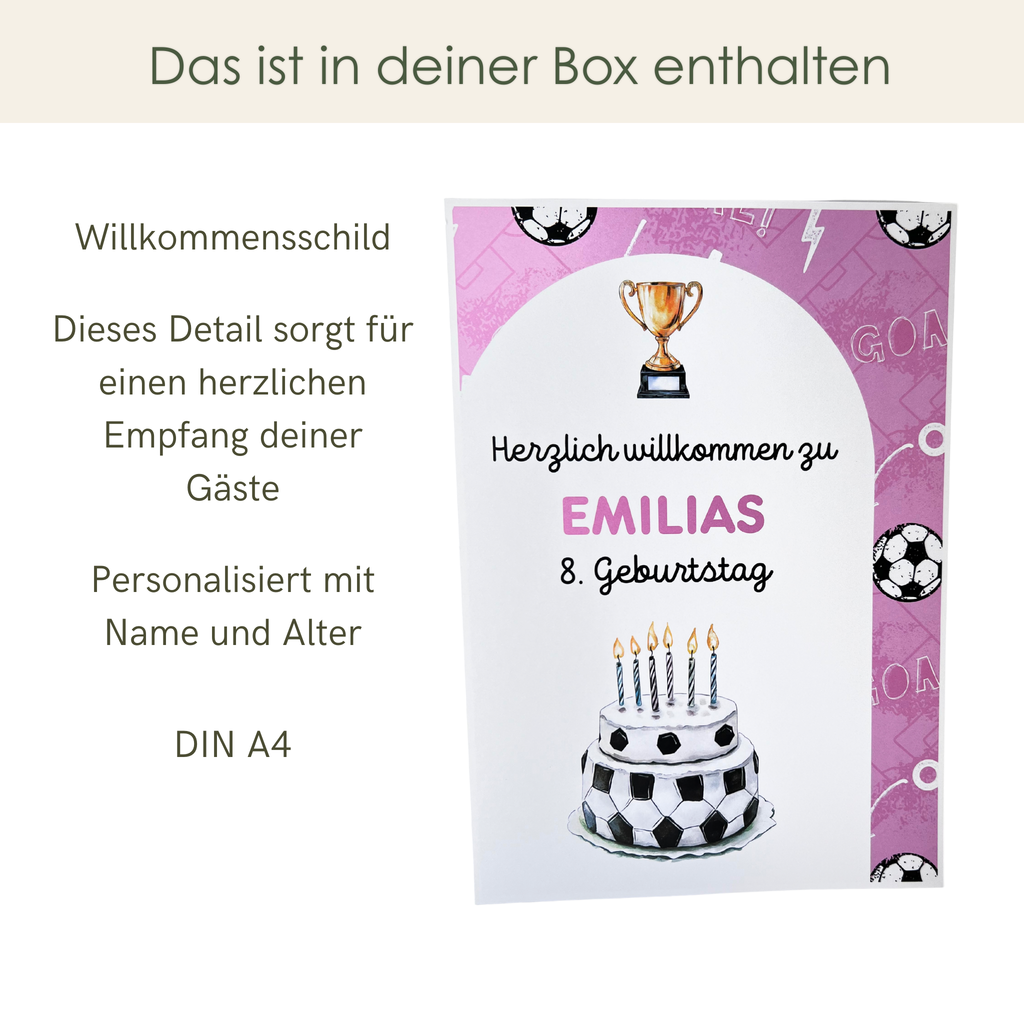 Premium Dekobox Fußballmädchen