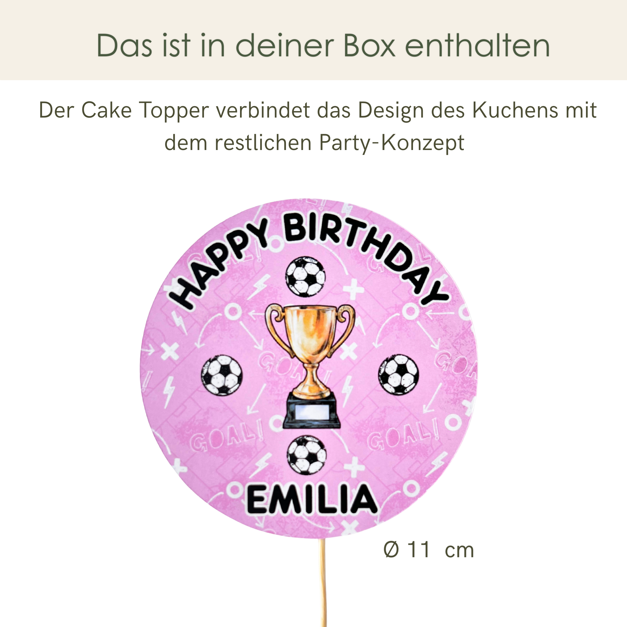 Premium Dekobox Fußballmädchen