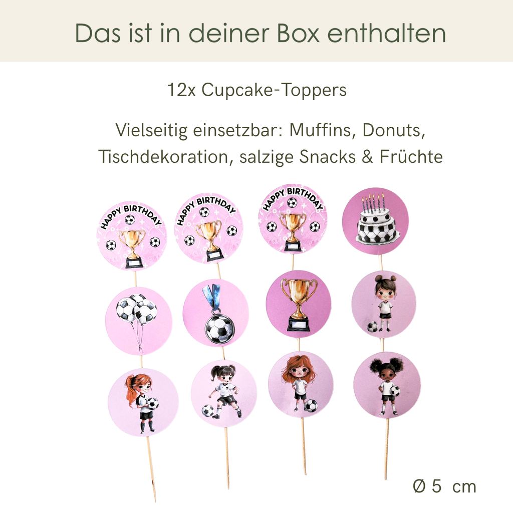 Premium Dekobox Fußballmädchen