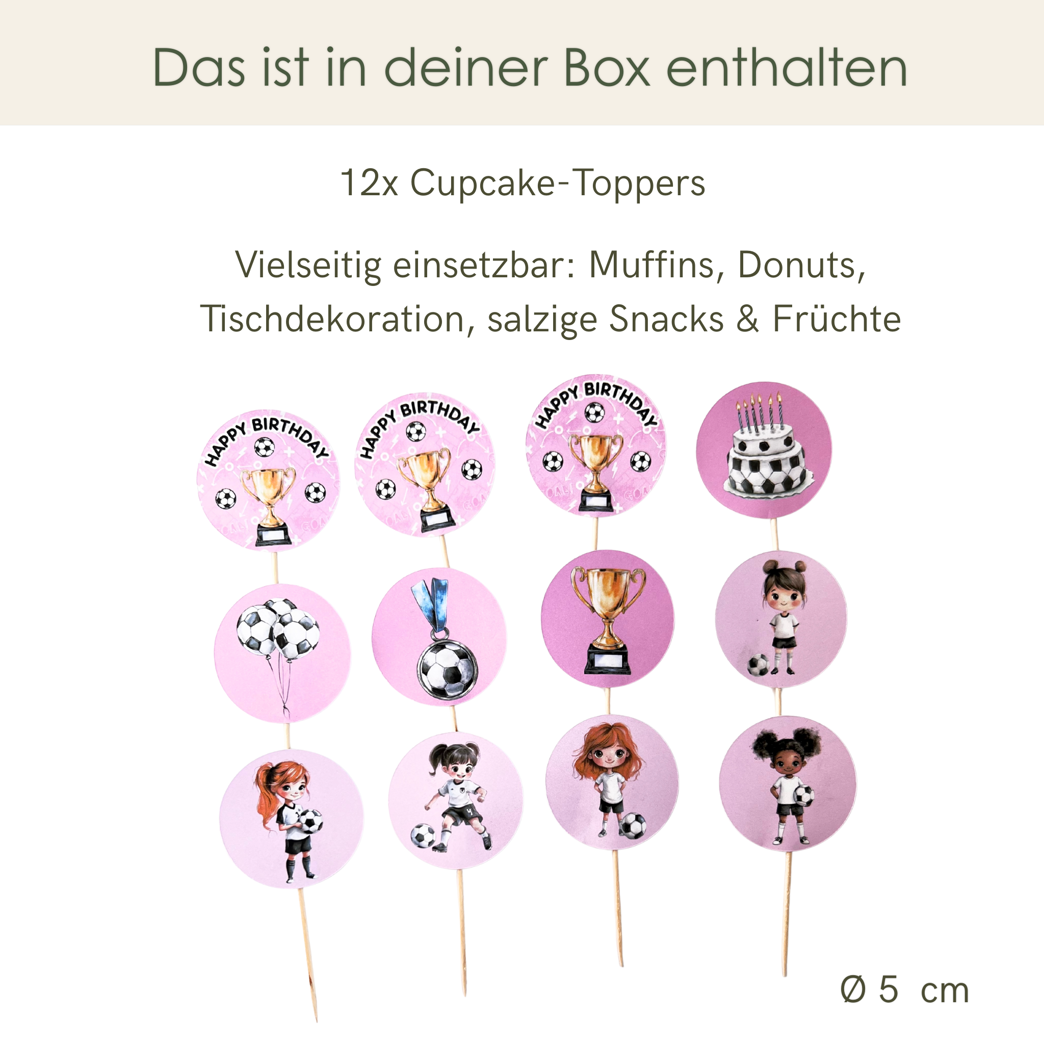 Premium Dekobox Fußballmädchen