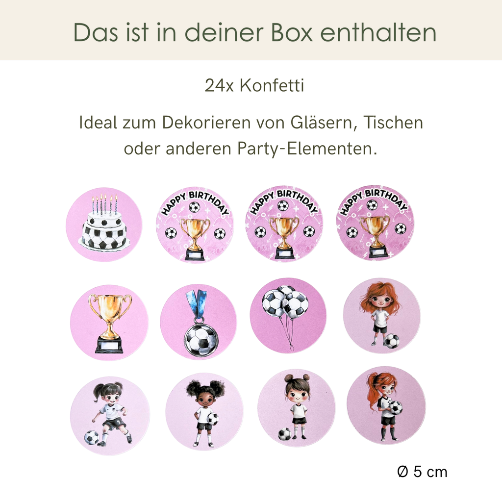 Premium Dekobox Fußballmädchen