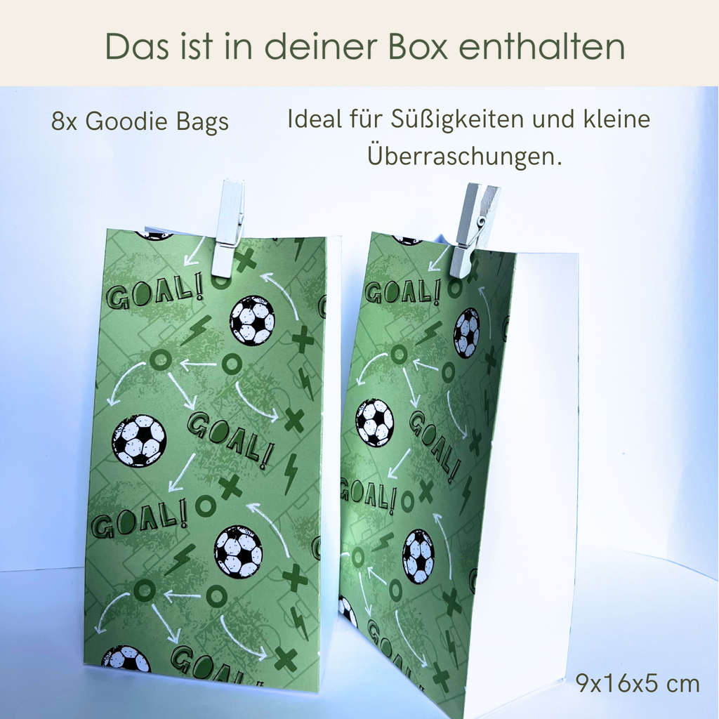 Caja de decoración premium de fútbol